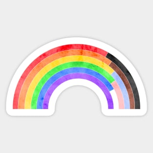 BIPOC Pride Rainbow Sticker